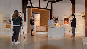 Virtuelle Eröffnung der Hygieneausstellung im Fränk Freilandmuseum, Foto Margarete Meggle-Freund Virtuelle Eröffnung der Hygieneausstellung im Fränk Freilandmuseum, Foto Margarete Meggle-Freund