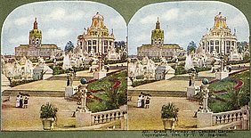 Deutsches Haus bei der Weltausstellung St. Louis in Form von Schloss Charlottenburg.