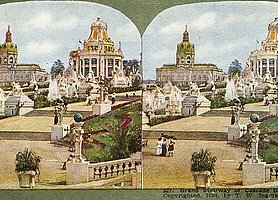 Deutsches Haus bei der Weltausstellung St. Louis in Form von Schloss Charlottenburg.