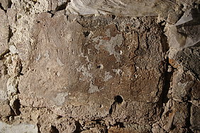 Putz-Oberfläche mit Zirkenschlägen