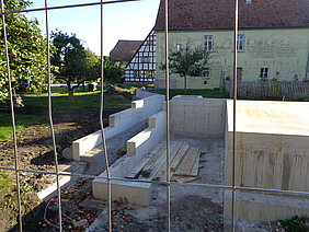 Wannenartige Betongründung